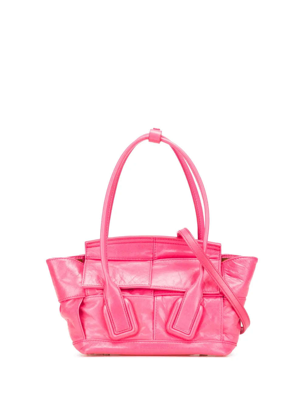 Pre-OwnedBottega Veneta Pre-Owned2012-2025 Mini Paper Calfskin Intrecciato Arco satchel