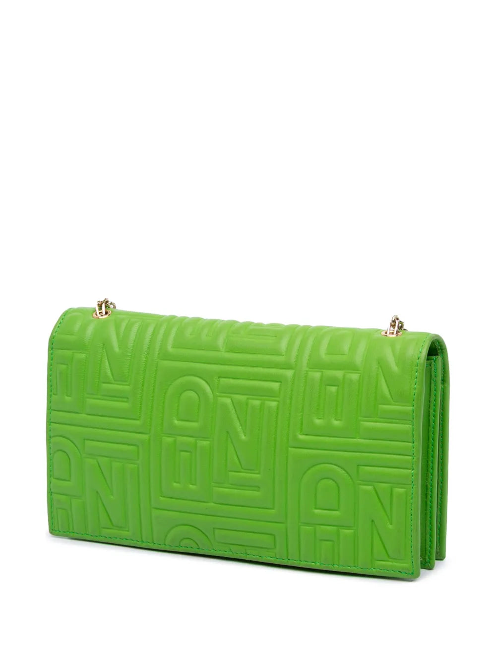 Pre-OwnedFendi Pre-Owned2000-2010 Nappa Logo Embossed Long Wallet On Chain crossbody bag