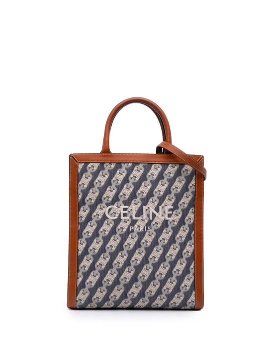 Pre-OwnedCeline Pre-Owned2021-2025 Small Triomphe Canvas Maillon Vertical Cabas satchel