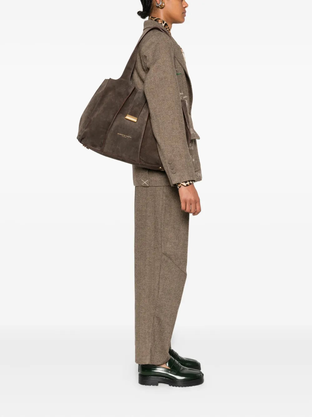 Roberto FestaEloise suede panelled tote bag