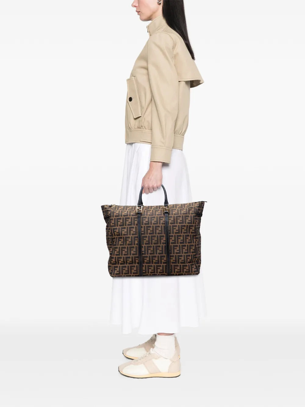 Pre-OwnedFendi Pre-Owned20th Century Zucca Canvas tote bag