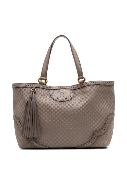 Pre-OwnedGucci Pre-Owned2016-2025 Large Microguccissima Brogue Duilio tote bag