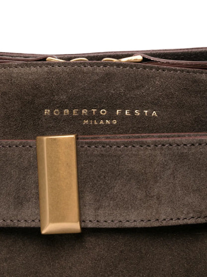 Roberto FestaEmeralda suede shoulder bag