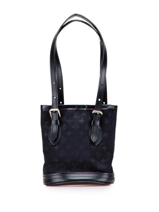 Pre-OwnedLouis Vuitton Pre-Owned2001 Monogram Mini Satin bucket bag
