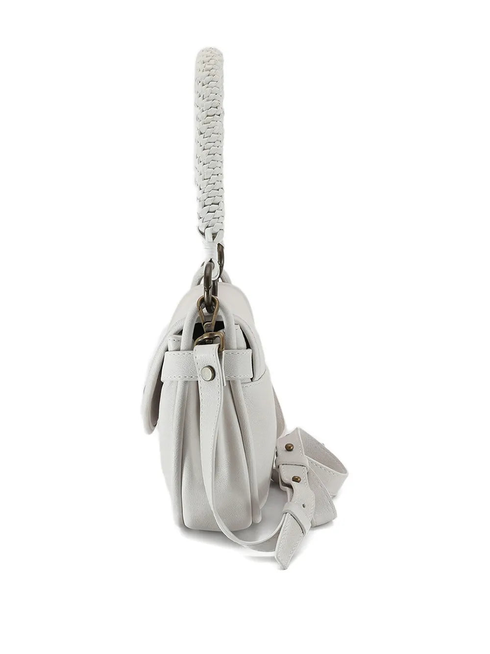 Officine CreativeHoles leather shoulder bag