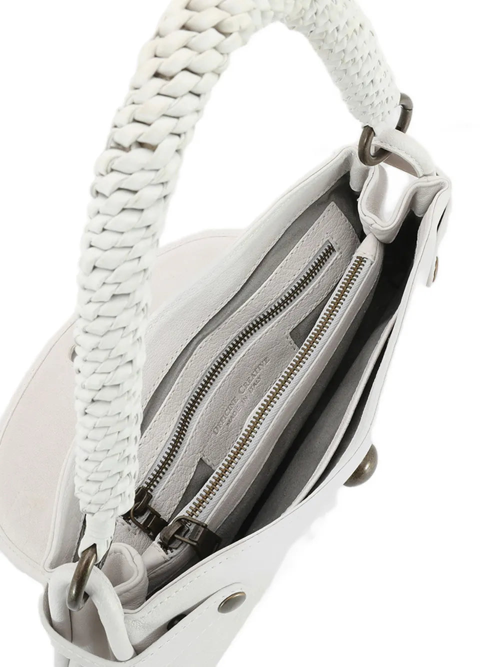 Officine CreativeHoles leather shoulder bag
