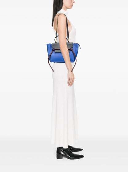 Pre-OwnedCeline Pre-Owned2014 Mini Tricolor Smooth Calfskin Belt Bag satchel