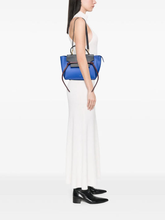 Pre-OwnedCeline Pre-Owned2014 Mini Tricolor Smooth Calfskin Belt Bag satchel