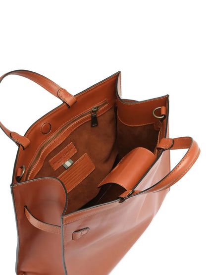 New SeasonOfficine Creativeleather belt-buckle shoulder bag