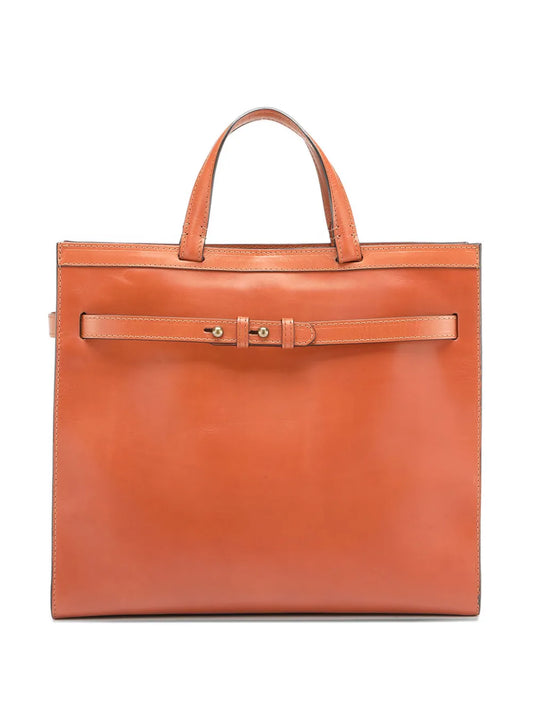 New SeasonOfficine Creativeleather belt-buckle shoulder bag