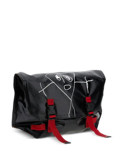 Plan Cdoodle-print buckle shoulder bag