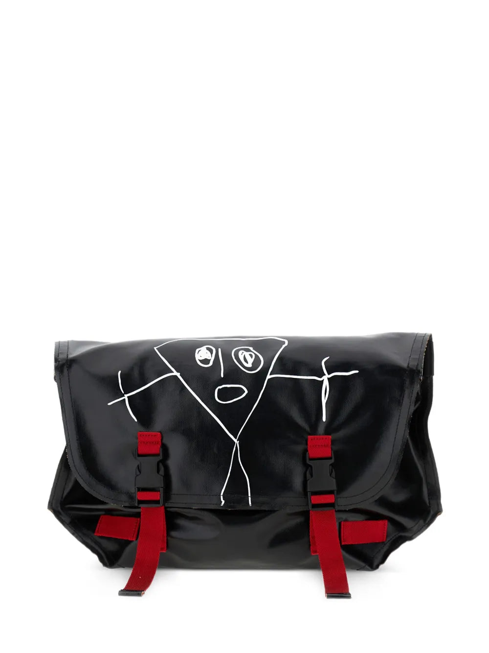 Plan Cdoodle-print buckle shoulder bag