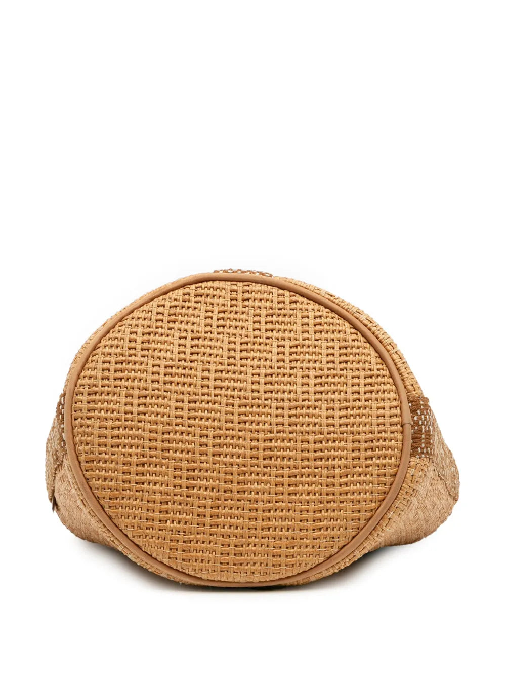 Pre-OwnedHermre-Owned1990-2010 Woven Straw Saxo MM bucket bag