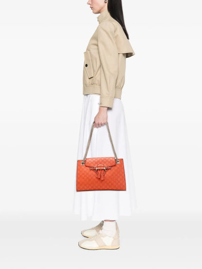 Pre-OwnedGucci Pre-Owned2016-2025 Large Guccissima Emily shoulder bag