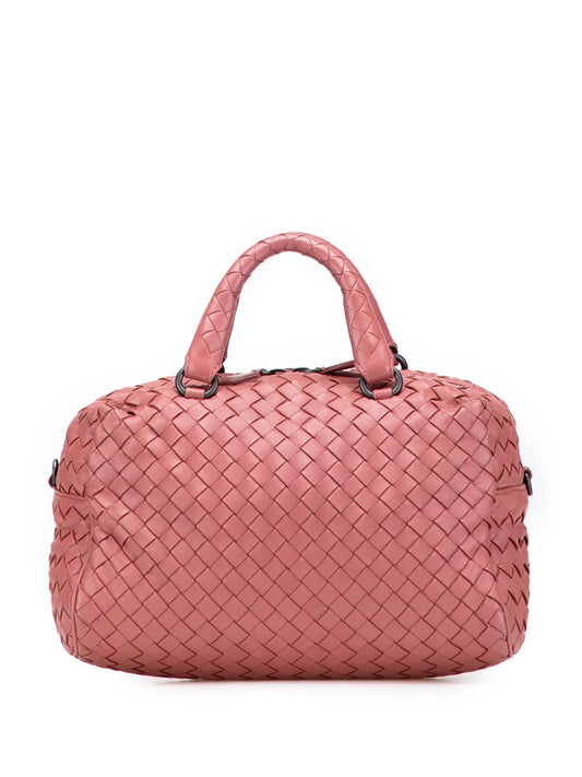Pre-OwnedBottega Veneta Pre-Owned2012-2025 Nappa Intrecciato Bosto boston bag