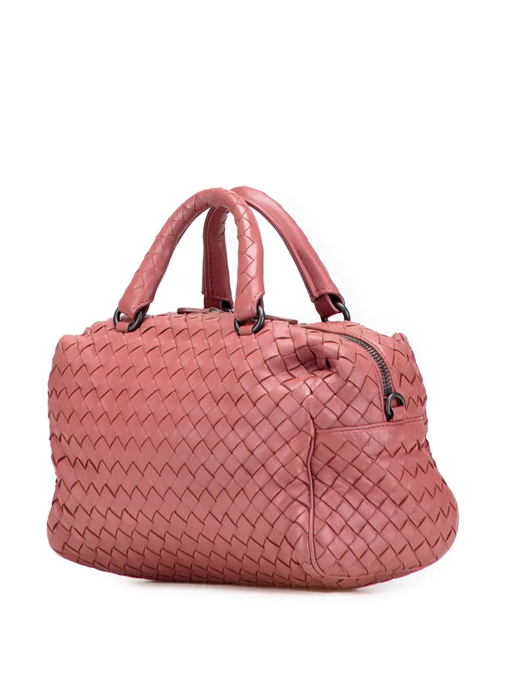 Pre-OwnedBottega Veneta Pre-Owned2012-2025 Nappa Intrecciato Bosto boston bag