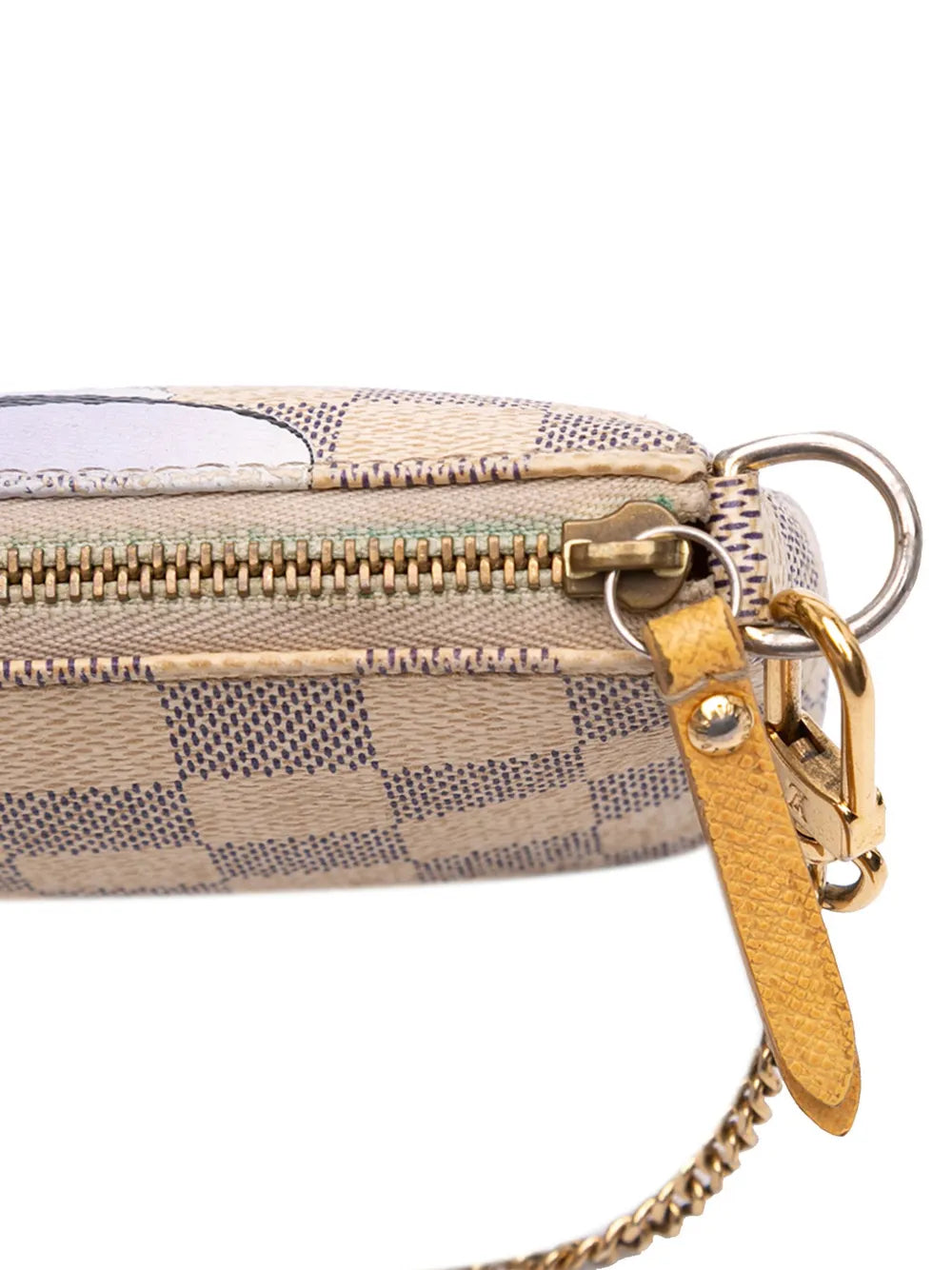 Pre-OwnedLouis Vuitton Pre-Owned2011 Damier Azur Illustre Mini Pochette Accessoires handbag