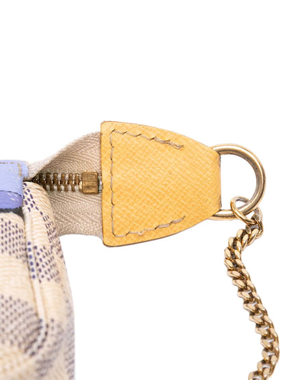 Pre-OwnedLouis Vuitton Pre-Owned2011 Damier Azur Illustre Mini Pochette Accessoires handbag