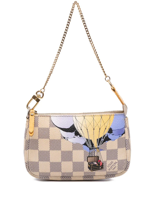 Pre-OwnedLouis Vuitton Pre-Owned2011 Damier Azur Illustre Mini Pochette Accessoires handbag