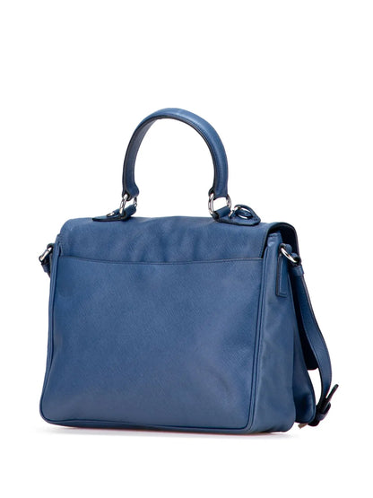 Pre-OwnedPrada Pre-Owned2000-2025 Saffiano Righe Sound Lock satchel