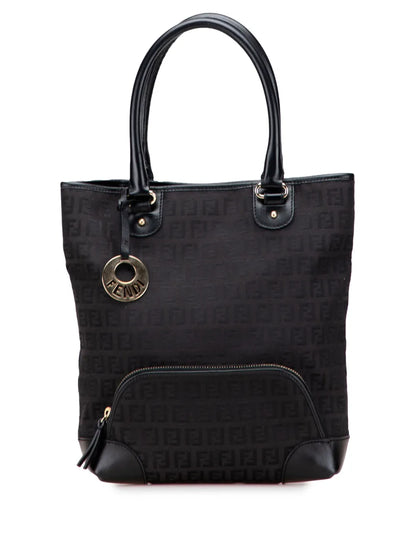 Pre-OwnedFendi Pre-Owned2000-2010 Zucchino Canvas Chef Front Pocket Shopping tote bag