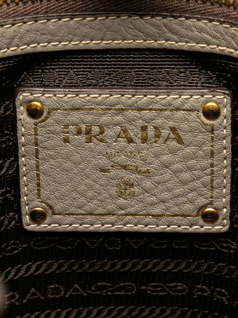 Pre-OwnedPrada Pre-Owned2013-2025 Vitello Daino Side Zip Shopper tote bag