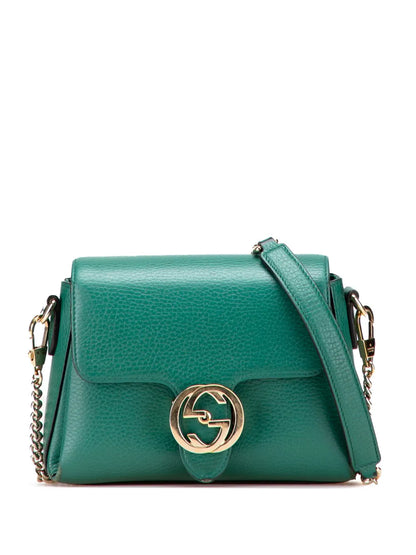 Pre-OwnedGucci Pre-Owned2000-2015 Small Dollar Calfskin Interlocking G crossbody bag