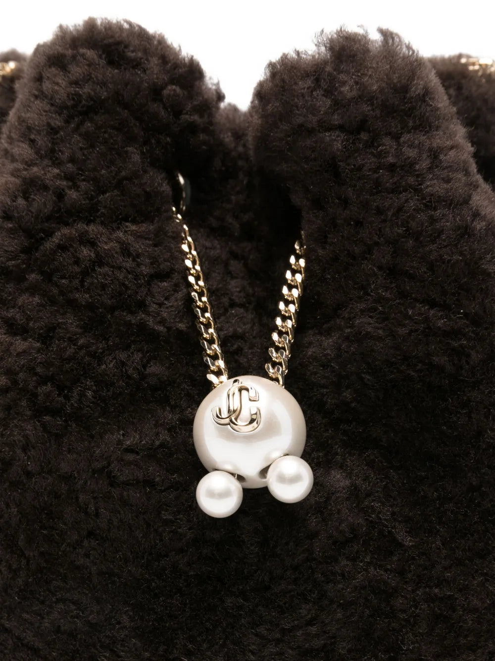 Jimmy ChooBon Bon pearl-embellished mini bag