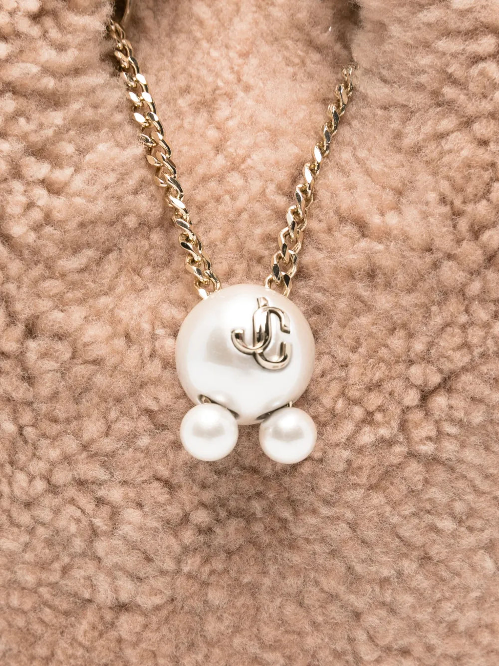 Jimmy ChooBon Bon pearl-embellished ring-handle bag