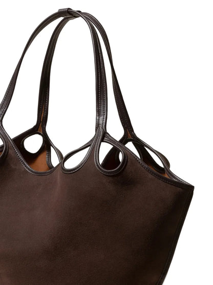 HereuEscala suede shoulder bag