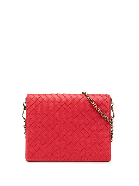 Pre-OwnedBottega Veneta Pre-Owned2012-2025 Nappa Intrecciato Wallet On Chain crossbody bag