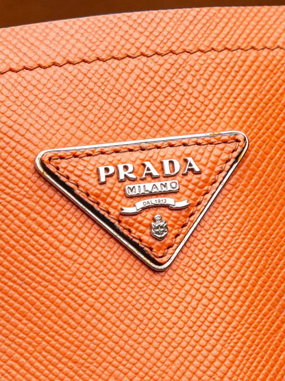 Pre-OwnedPrada Pre-Owned2000-2025 Medium Saffiano Cuir Double satchel
