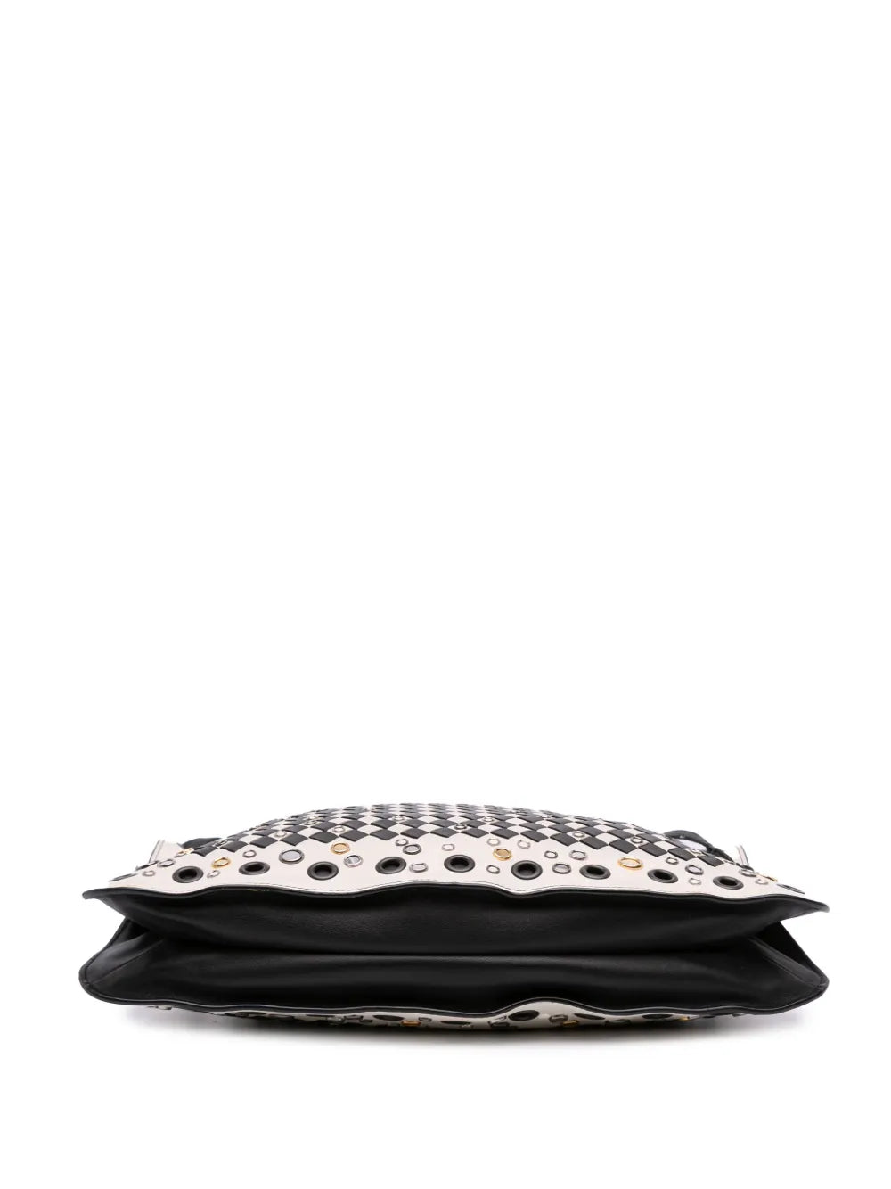 Pre-OwnedBottega Veneta Pre-Owned2012-2025 Nappa Intrecciato Check Grommet Palio crossbody bag