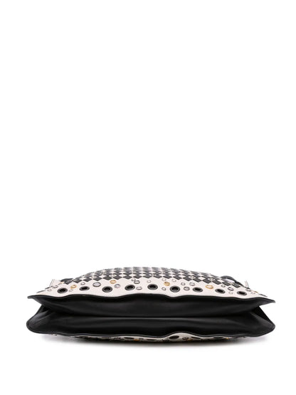 Pre-OwnedBottega Veneta Pre-Owned2012-2025 Nappa Intrecciato Check Grommet Palio crossbody bag