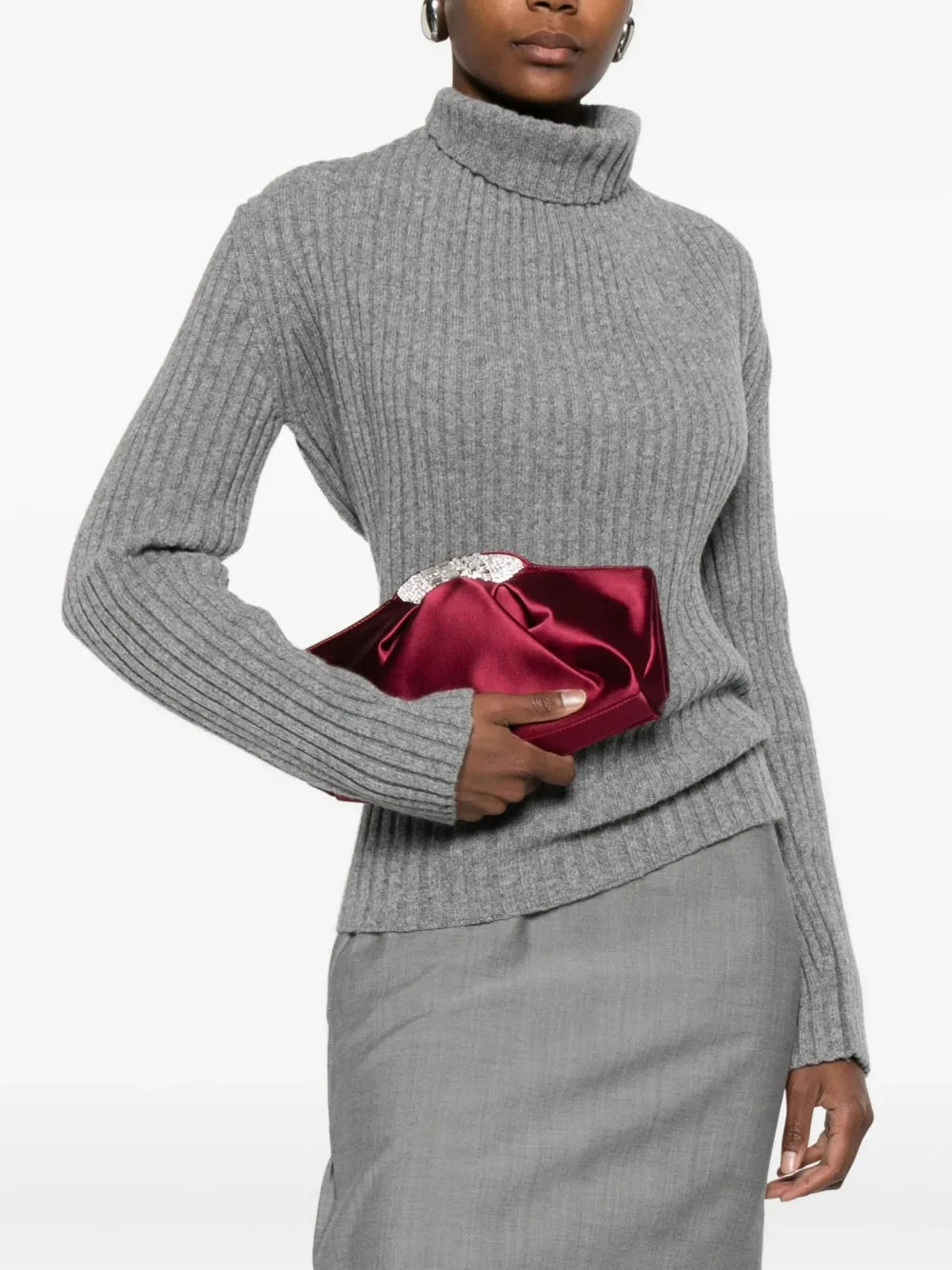 Giuseppe Zanotticrystal-embellished clutch bag