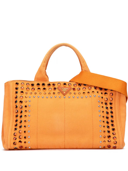 Pre-OwnedPrada Pre-Owned2010-2025 Canvas Canapa Bijoux satchel floriamart.shop
