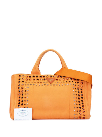 Pre-OwnedPrada Pre-Owned2010-2025 Canvas Canapa Bijoux satchel floriamart.shop