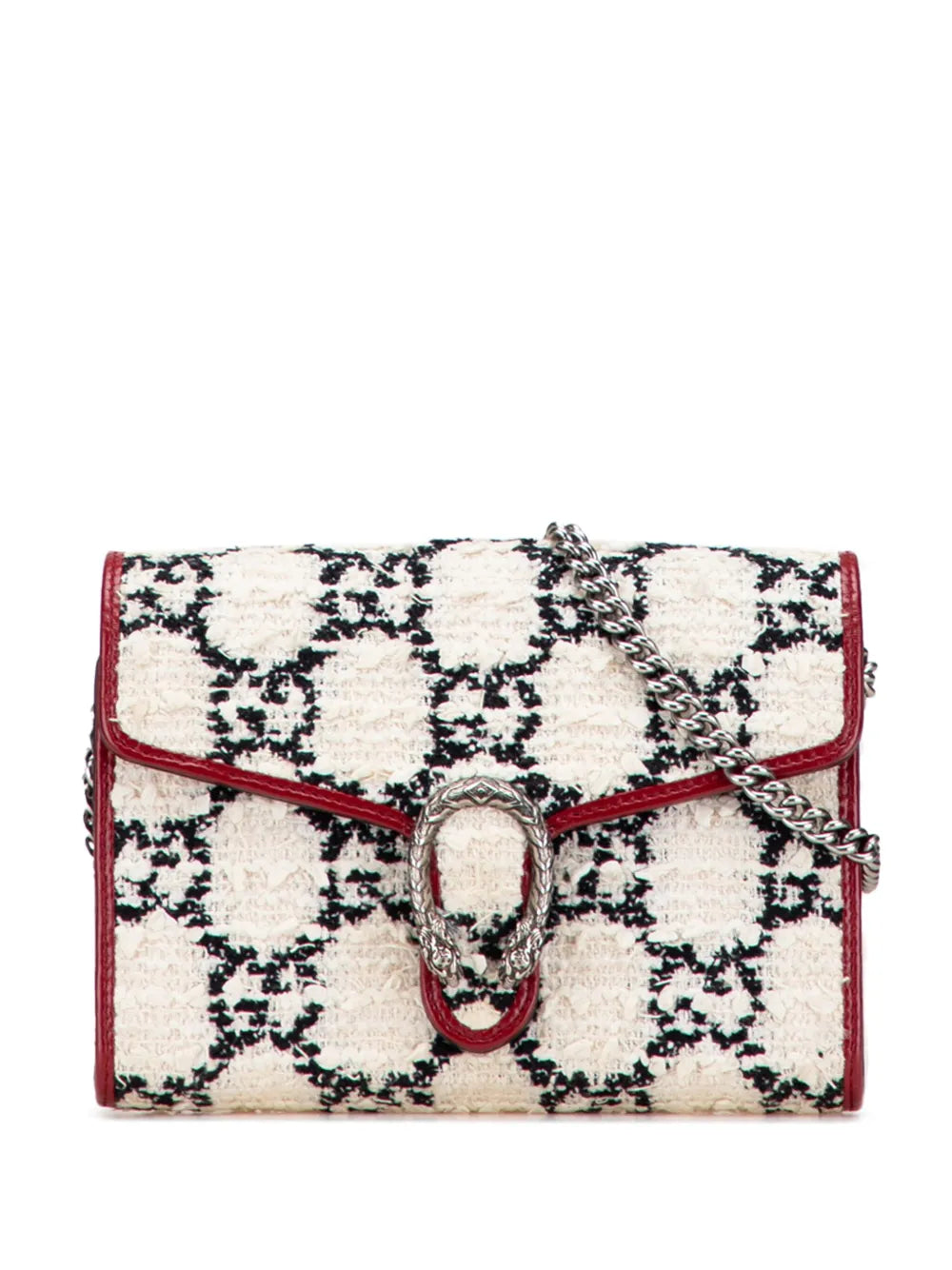 Pre-OwnedGucci Pre-Owned2000-2015 Mini GG Tweed Dionysus Wallet on Chain crossbody bag