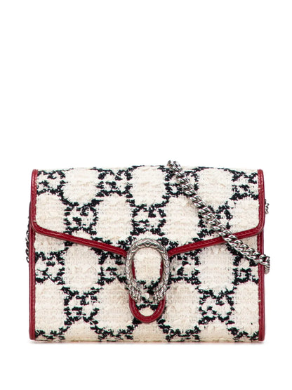 Pre-OwnedGucci Pre-Owned2000-2015 Mini GG Tweed Dionysus Wallet on Chain crossbody bag