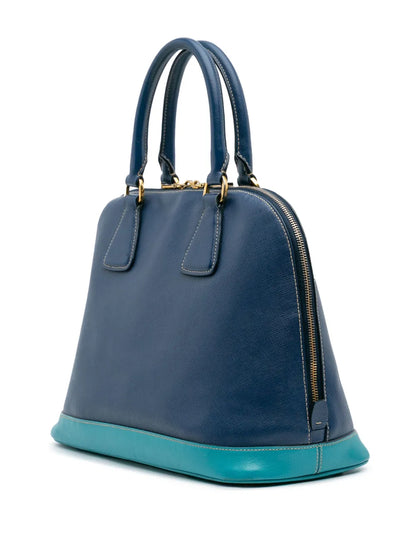 Pre-OwnedPrada Pre-Owned2000-2025 Bicolor Saffiano Lux Promenade Dome handbag