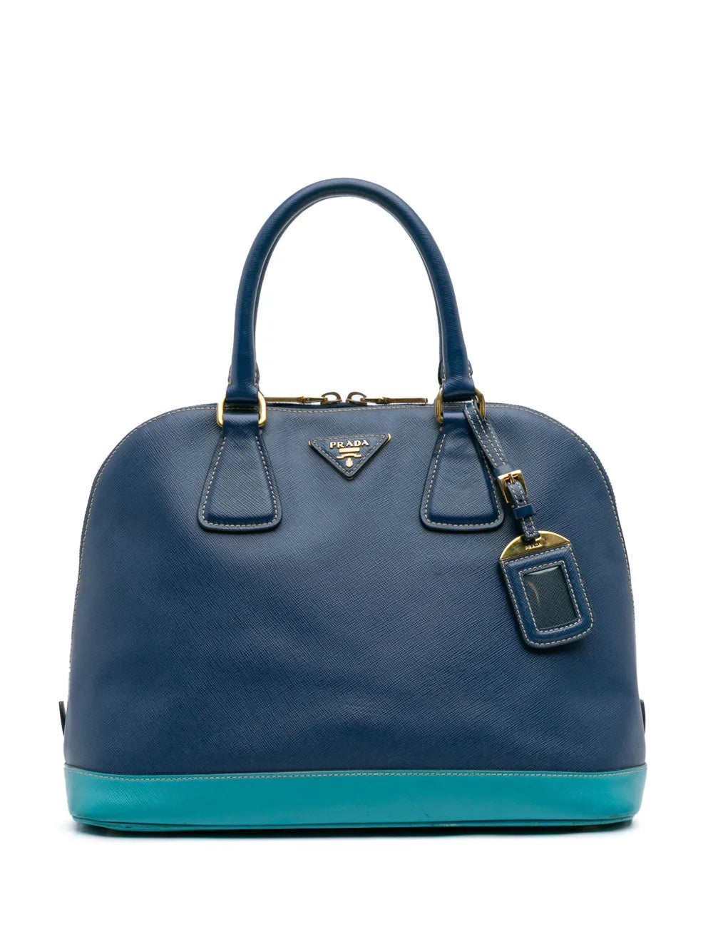 Pre-OwnedPrada Pre-Owned2000-2025 Bicolor Saffiano Lux Promenade Dome handbag