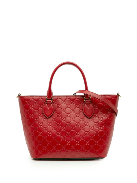 Pre-OwnedGucci Pre-Owned2016-2025 Small Guccissima Convertible Tote satchel