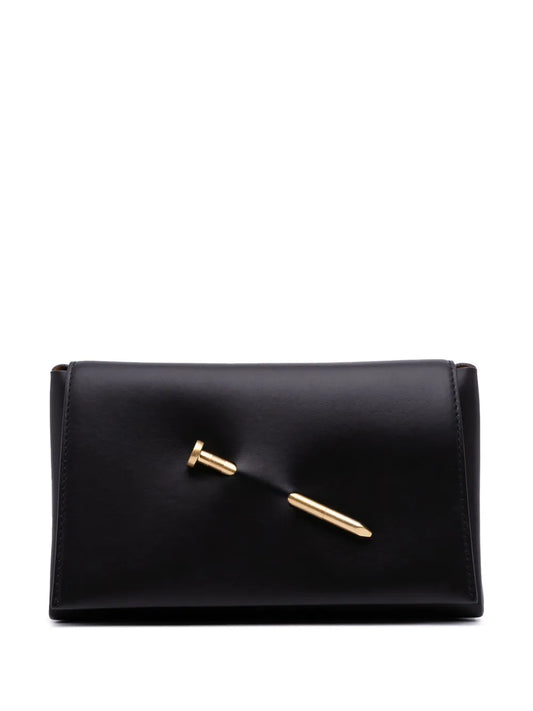 Pre-OwnedOff-White Pre-Owned2017-2025 Leather Nail clutch bag