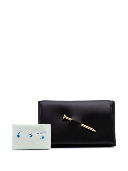 Pre-OwnedOff-White Pre-Owned2017-2025 Leather Nail clutch bag