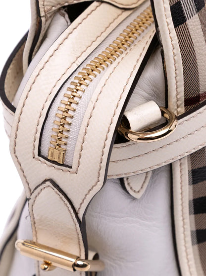 Pre-OwnedBurberry Pre-Owned2000-2017 Haymarket Check Coated Canvas Minford Portrait satchel