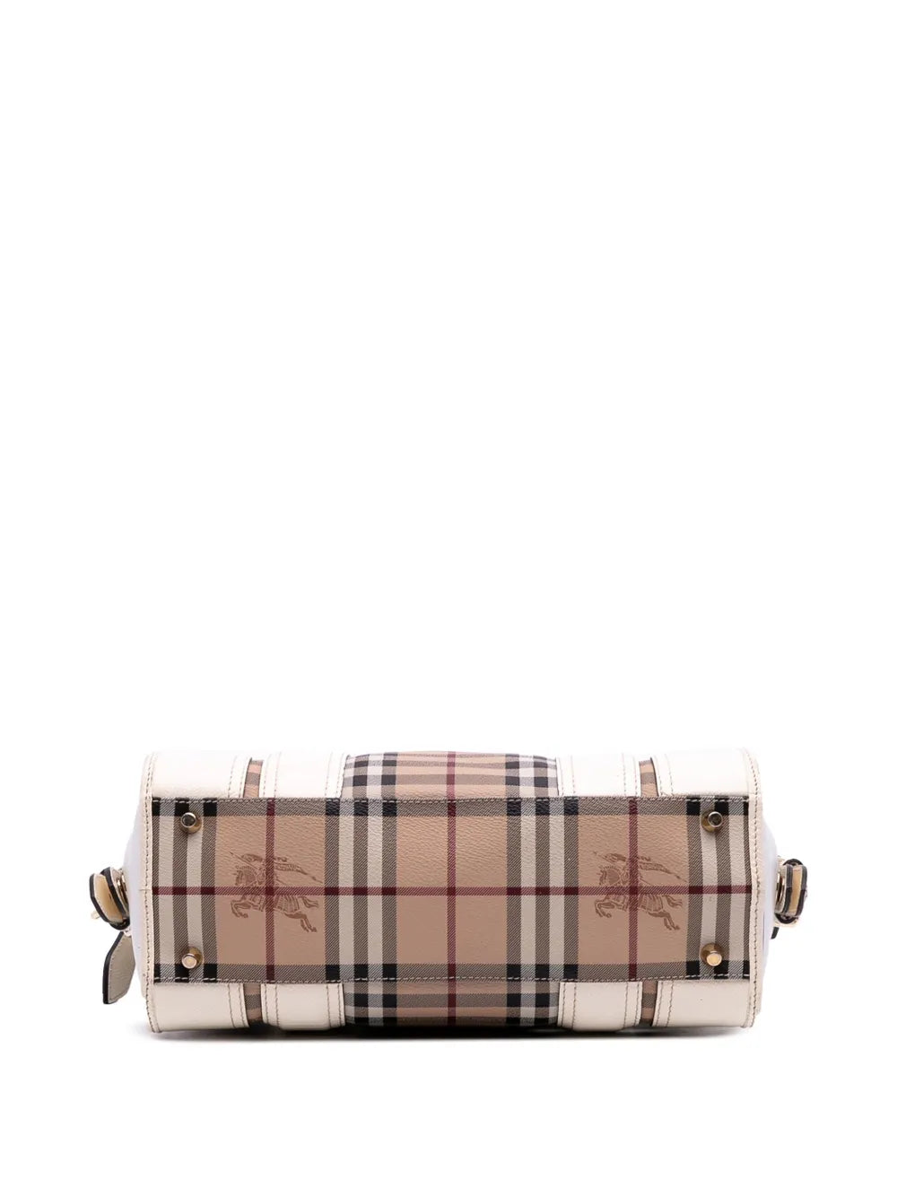 Pre-OwnedBurberry Pre-Owned2000-2017 Haymarket Check Coated Canvas Minford Portrait satchel