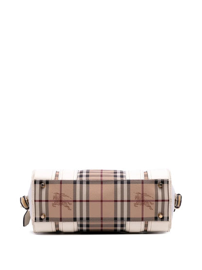 Pre-OwnedBurberry Pre-Owned2000-2017 Haymarket Check Coated Canvas Minford Portrait satchel