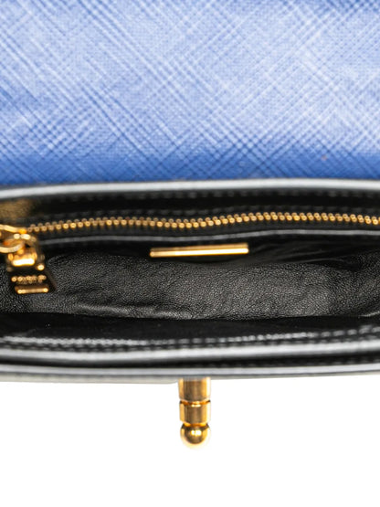 Pre-OwnedPrada Pre-Owned2000-2025 Bicolor Saffiano Cuir Flap crossbody bag