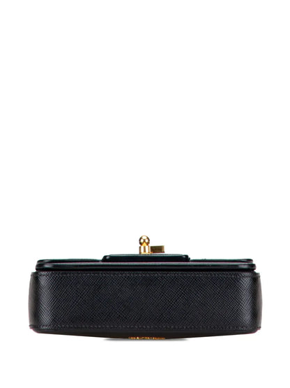 Pre-OwnedPrada Pre-Owned2000-2025 Bicolor Saffiano Cuir Flap crossbody bag