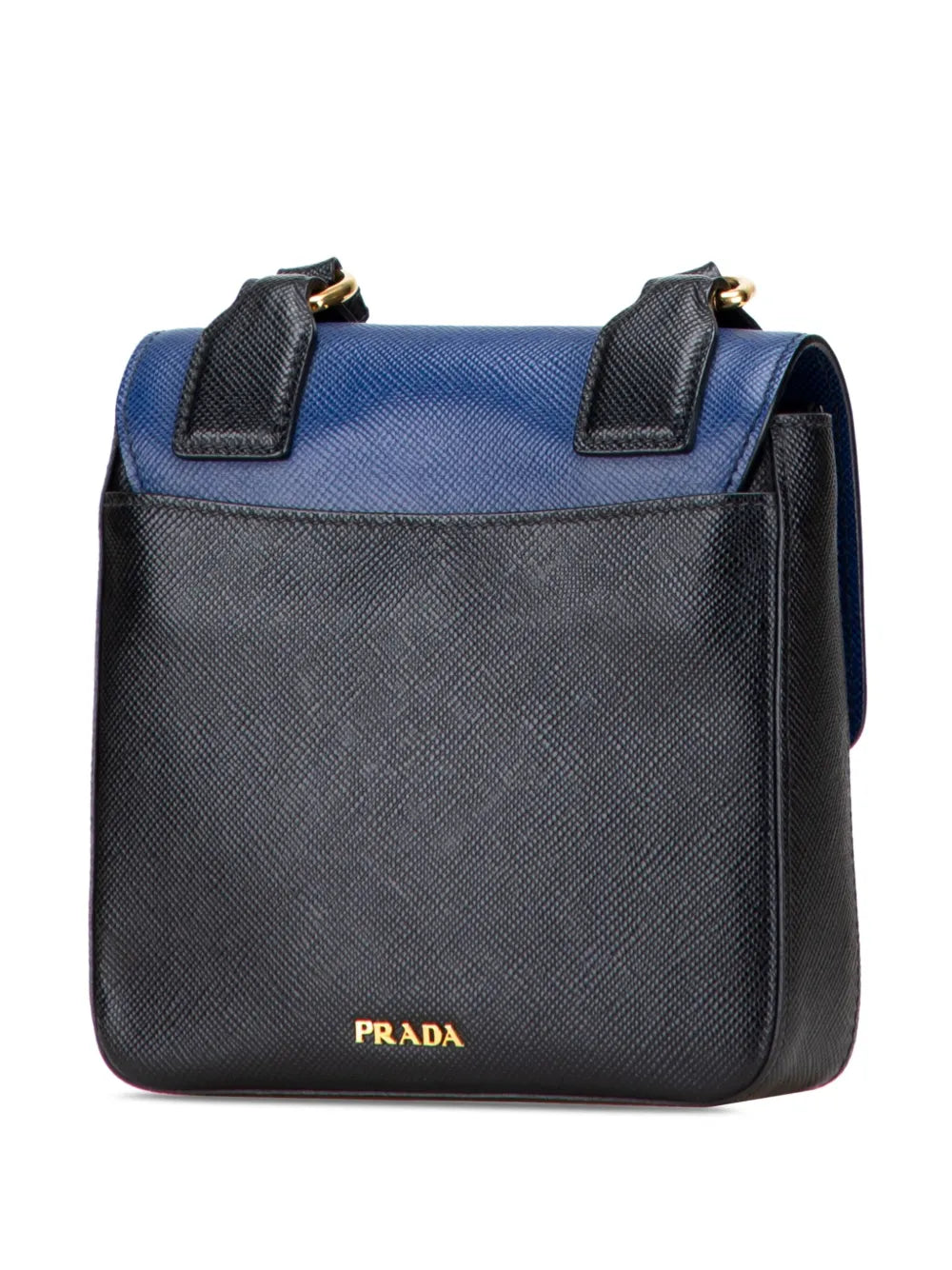 Pre-OwnedPrada Pre-Owned2000-2025 Bicolor Saffiano Cuir Flap crossbody bag